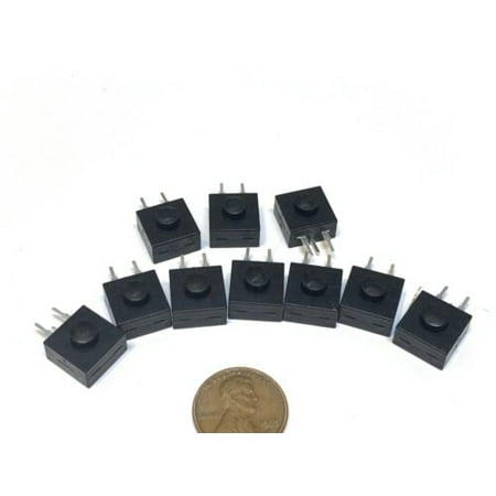 

10 Pieces Black Flashlight Button Latching Tactile Switch off Micro on/off B27