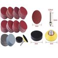 thumbnail image 4 of 120 Pcs/set 2 Inch Sandpaper Kit Red Sand Flocking 50mm Disc Sand Self-adhesive Sanding Sheet, 4 of 7