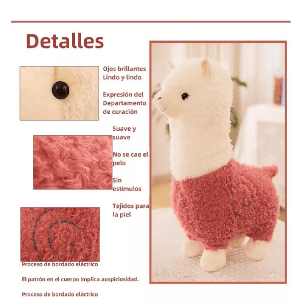 Alpaca Peluche 28 Cm Rosa Walmart en línea
