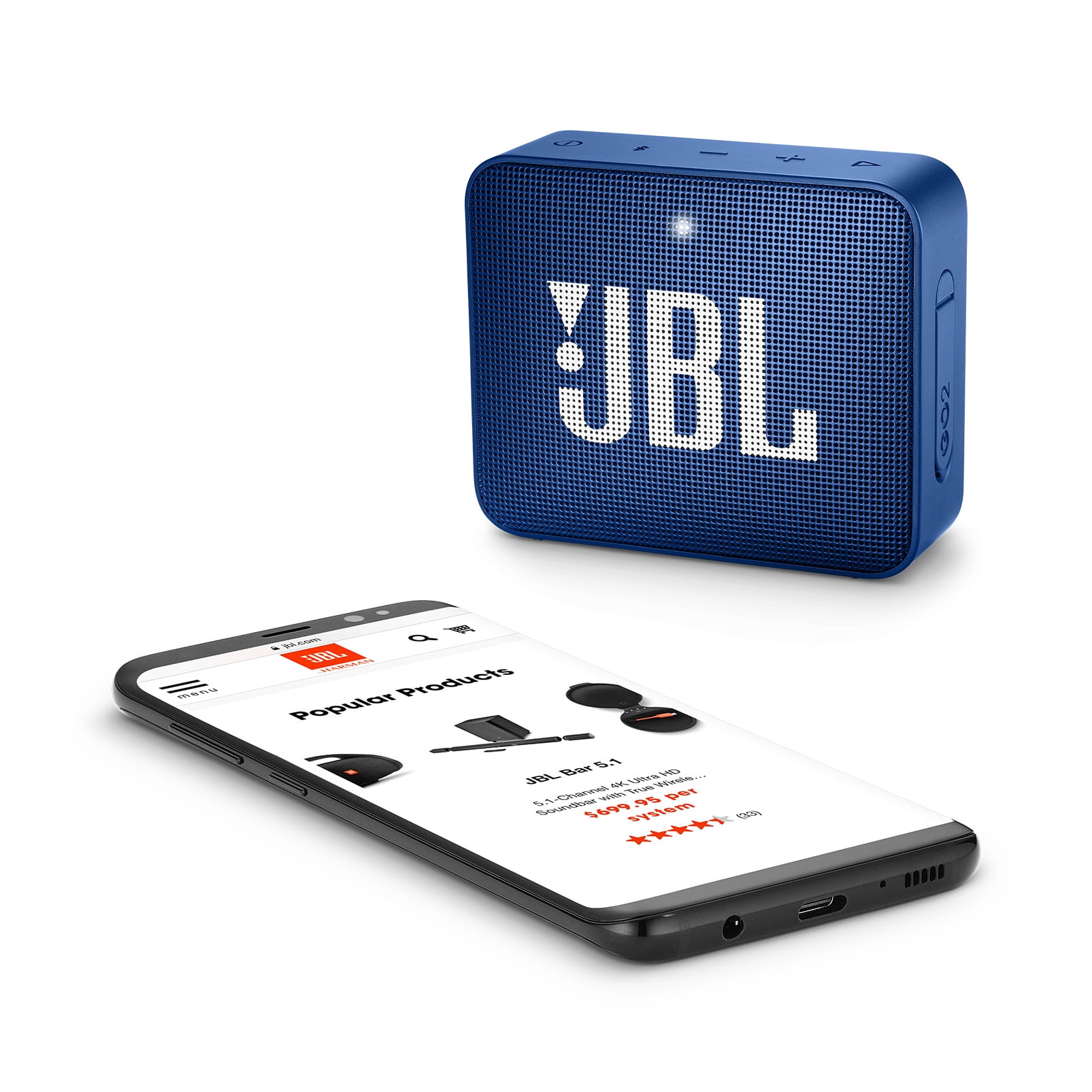 JBL Go 2 - Portable Bluetooth speaker - Blue