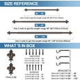 thumbnail image 5 of Urbanest Adjustable Single Curtain Rod Set Bronze With Gold Regina Finials – 1 - Inch Diameter, With Bronze Rod, 28–48 Inches, 5 of 6