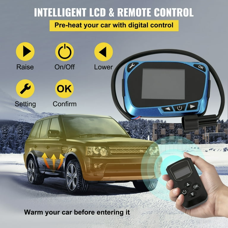 Chauffage Diesel 12V 8KW VEVOR Air Heater Noir avec Silencieux et  Interrupteur Ecran LCD Kit Comple pour Camions RV Bateaux - Cdiscount Auto