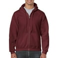 thumbnail image 4 of Gildan Heavy Blend  Adult Full Zip Hooded Sweatshirt Top, 4 of 5
