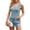 Light Blue, variant on Women's Ribbed Knit U-Neck Sleeveless Tank Top Solid Color Basic Vest Black M