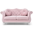 thumbnail image 3 of Glory Furniture Hollywood Loveseat in Pink Color, 3 of 6