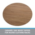 thumbnail image 3 of SSWBasics Caramel Oak Wood Topper for Round Clothing Racks - Fits 36" Round Racks - Topper Only (Rack Not Included), 3 of 7