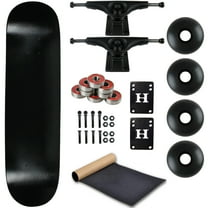 Moose Complete Skateboard Dip Black 8.5" With Black Trucks and Black Wheels