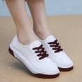 thumbnail image 5 of YOUYEDIAN Sneakers for Women Fashion Round Toe Comfy Platform Canvas Sneakers Versatile Casual Slip On Flat Shoes, 5 of 5