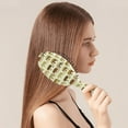 thumbnail image 3 of Paisley Vintage Hair Brush - Gentle Oval Bristle Brush for Women & Kids, No-Pull Frizz-Free Hair Styling Tool, 3 of 5