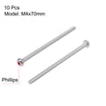 thumbnail image 2 of Unique Bargains M4x70mm Machine Screws Pan Phillips Cross Head Screw Fasteners Bolts 10Pcs, 2 of 3