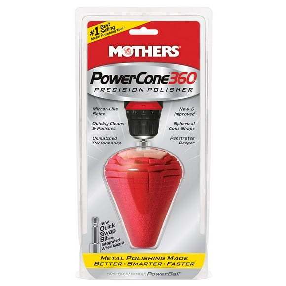 Mothers 05146 Powercone 360 Metal Polishing Tool, Single Unit