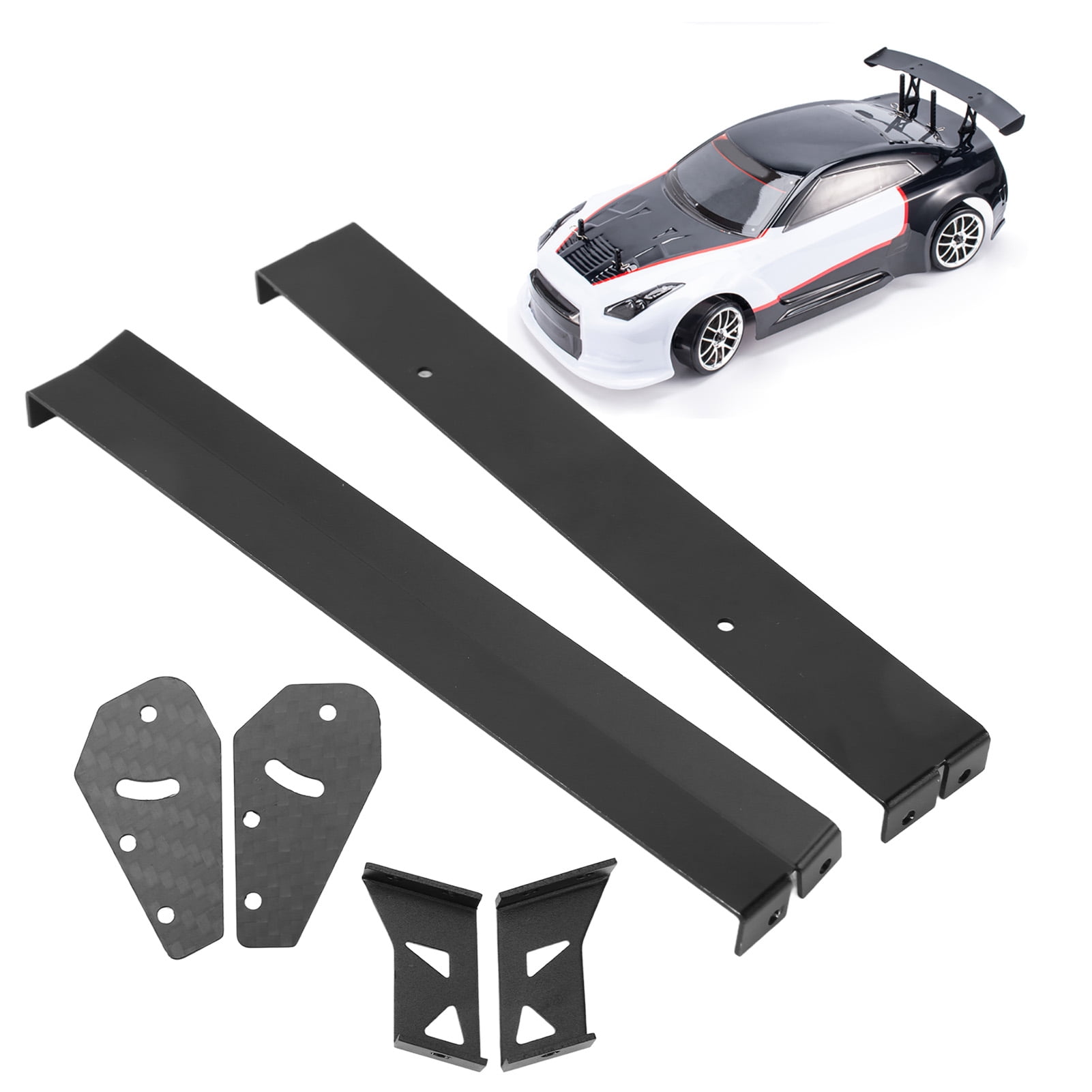 Så hurtigt som en flash Lejlighedsvis Illustrer Tebru RC Tail Wing,RC Rear Wing,RC Car Tail Wing Rear Spoiler Wing for 1/10  RC On Road Racing Drift Car DIY Accessories Parts - Walmart.com