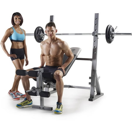 Gold's Gym XR 10.1 Olympic Weight Bench with Weight