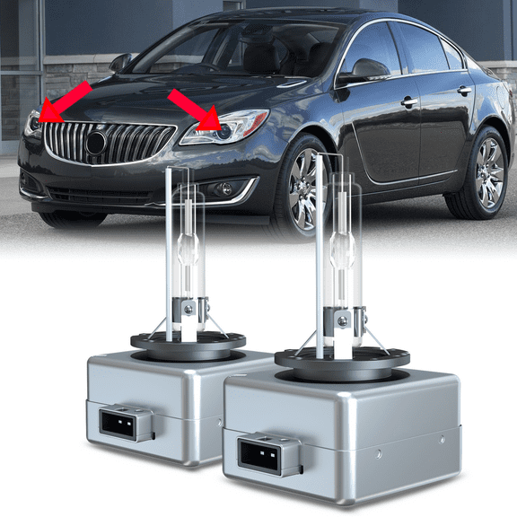 For 2014-2017 Buick Regal HID Headlights Bulb D3S High Low Beam Replacement Kit 2 Pack