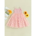 thumbnail image 5 of Musuos Baby Girls Summer Dress 9 12 18 24M 3 4T Daisy Print Mesh A-Line Princess Dress Toddler Girl Cute Clothes, 5 of 9
