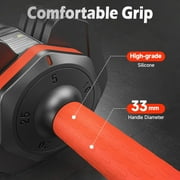 FED fitness Adjustable Dumbbells Set 25LB A Pair Dumbbells Weights, 5 in 1 Free Weights 5/10/15/20/25lb/50lb Dumbbell with Anti-Slip Handle, Suitable for Home Gym Exercise Equipment