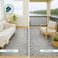 thumbnail image 4 of Addison Rugs Chantille Indoor/Outdoor Transitional Animal Print Silver Machine Washable Rectangle Rug, 5' x 7'6", 4 of 8