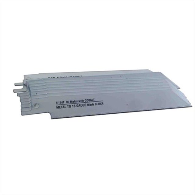 Disston 6477 Blu-Mol 6 In. 24 Tpi Metal Cutting Bi-Metal Reciprocating Saw Blade- 10 Pack
