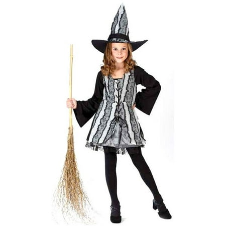 Childs Goth Rose Witch Costume