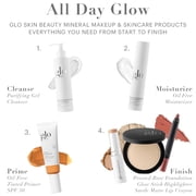 Glo Skin Beauty Pressed Base Powder Foundation Makeup (Beige Fair) - Flawless Coverage for a Radiant Natural, Second-Skin Finish