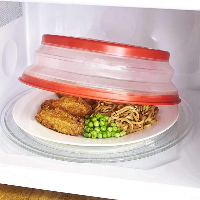 Microwave Food Cover Splatter Guard TPR Heat Insulation Microwave Splatter  Guard with Air Vent Microwave Cover