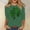 Army Green, variant on St Patrick's Day Tops for Women 3/4 Length Sleeve Shamrocks Print Blouses Casual Crewneck Loose Fits Tops Soft Breathable Lightweightss Blouses