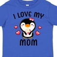 thumbnail image 4 of Inktastic I Love My Mom with Cute Penguin and Hearts Girls Toddler T-Shirt, 4 of 5