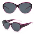 thumbnail image 4 of Polarized Sunglasses Fit Over Glasses for Men Women, Oversized Square Shades UV Protection Purple, 4 of 4