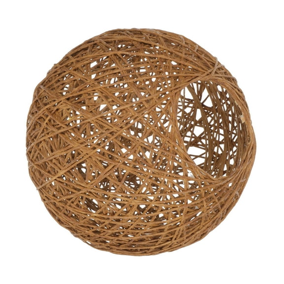 ibasenice Lampshade For Round Bulb Rattan Coffee Dustproof 1Pcs