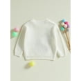 thumbnail image 4 of Suealasg Toddler Baby Boy Girl Sweater Long Sleeve Golf Letter Knit Pullover 6M 12M 2T 3T Infant Easter Jumpers Tops Fall Winter Knitwear, 4 of 7