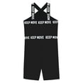 thumbnail image 4 of CHICTRY Big Girls Printed Halter Neck Straps One Piece Boyleg Swimsuits Athletic Rashguard Wetsuits Black 16, 4 of 5