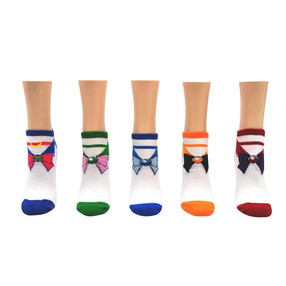 Sailor Moon Bows 5 Pair Lowcut Socks