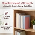 thumbnail image 3 of Unique Bargains Expandable L-Shaped Bookends with Compartments Home 2 Pcs Taoyao Pink 5"L x 3.2"W x 6.6"H, 3 of 5