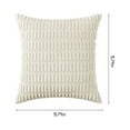 thumbnail image 3 of XMMSWDLA Pillow Covers 16x16 Decorative Throw Pillow Covers Soft Corduroy Solid Pillow Covers Modern Decor Square Cushion Covers for Couch Sofa Bedroom Car Living Room, 3 of 6