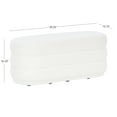 thumbnail image 6 of Linon Jacoby Oblong Ottoman, White Sherpa, 6 of 8