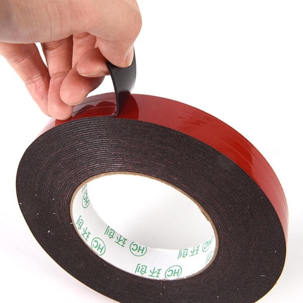 Cinta autoadhesiva impermeable de espuma de doble cara para teléfono móvil (1 mm x 18 mm x 10 m) JShteea Libre de BPA
