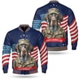 thumbnail image 3 of Happy Father's Day Honoring Veterans German Shorthaired Pointer in Army Uniform All Over Print 3D Baseball Jacket GSP Lover Dog Gift Bomber Jacket Softball - 13007, 3 of 6