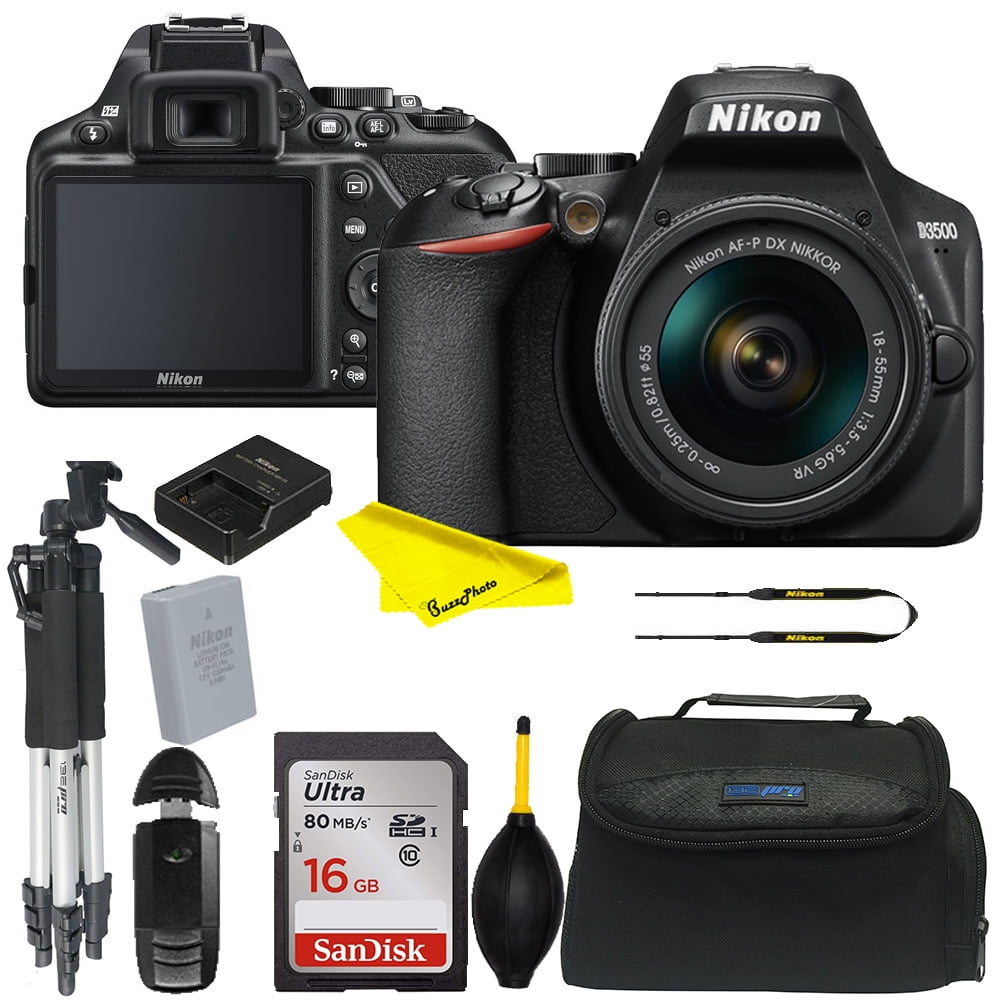 Nikon D3500 DSLR Camera with 1855mm Lens +Buzzphoto Intermediate