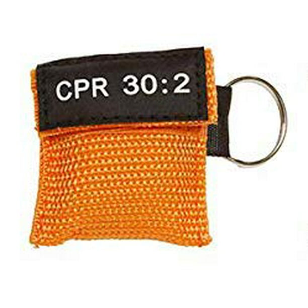 50pc CPR Mask Keychain Emergency Kit CPR Face Shields for First Aid AED