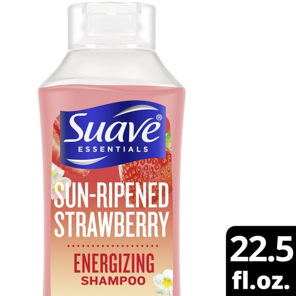 Suave Essentials Energizing Shampoo, Sun-Ripened Strawberry, 22.5 fl oz