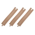 thumbnail image 4 of Toddmomy Toy Train Accessory 3Pcs Wood Curved Track for Assembling and Educational Development Children, 4 of 8