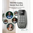 thumbnail image 6 of DESLOC Keypad Deadbolt with Display, Keyless Entry Smart Lock, Electronic Locks for Front Door, 1-Year Battery Life, Auto Lock, 100 User Codes, Easy Installation-Nickel, 6 of 10