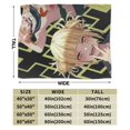 thumbnail image 3 of My Hero Academia Himiko Toga Bed Blanket Air Conditioner Quilt Ultra Soft Flannel Blanket All Season Fuzzy Blanket Reversible Fluffy Plush Blanket 60"X50", 3 of 8