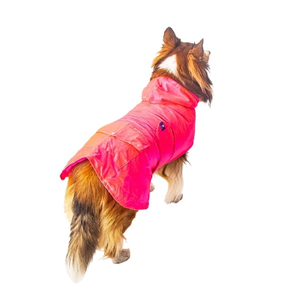 Impermeable Color Rosa Neón P/Perro Talla 8 Pet Pals