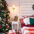 thumbnail image 4 of Calendario de Adviento colgante de Navidad para 24 días, decoración de cuenta regresiva de Navidad, Papá Noel rojo y blanco, copo de nieve, alce, diseño de madera, 4 of 4