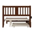 thumbnail image 5 of AFI Tahoe Full Wood Platform Bed with Headboard Footboard & Twin Trundle, Walnut, 5 of 7