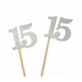 thumbnail image 3 of Darling Souvenir, Quinceanera 15th Birthday Cupcake Toppers, Dessert Decorations - Pack Of 20, 3 of 5