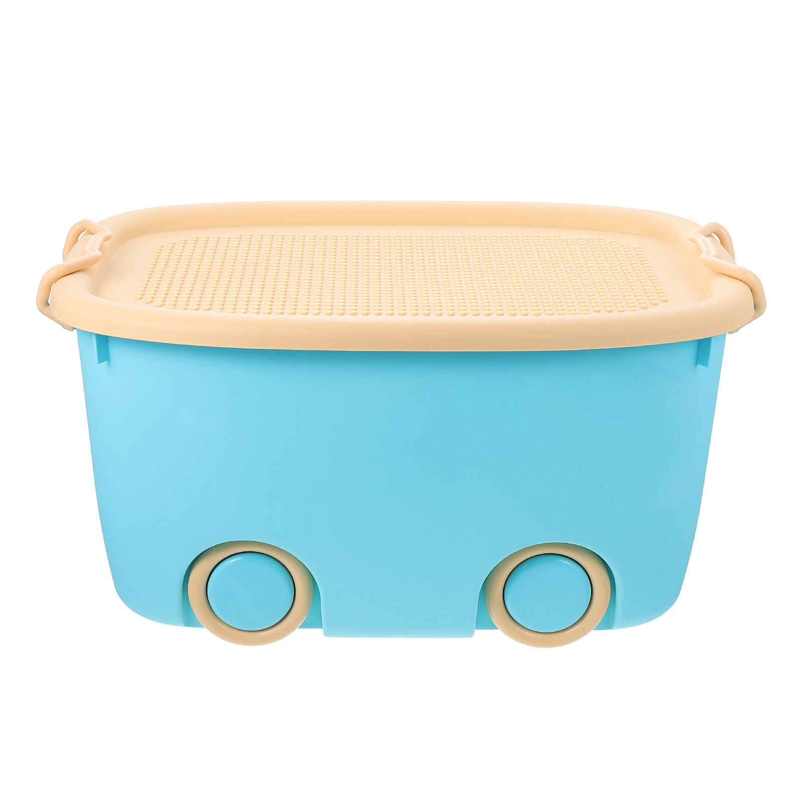 Plastic toy best sale box with wheels