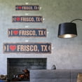 thumbnail image 2 of I LOVE FRISCO TEXAS Vintage Plastic Street Sign tx city state us wall road décor gift | Indoor/Outdoor | 30" Wide, 2 of 4