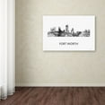 thumbnail image 3 of Trademark Fine Art 'Fort Worth Texas Skyline WB-BW' Canvas Art by Marlene Watson, 3 of 3